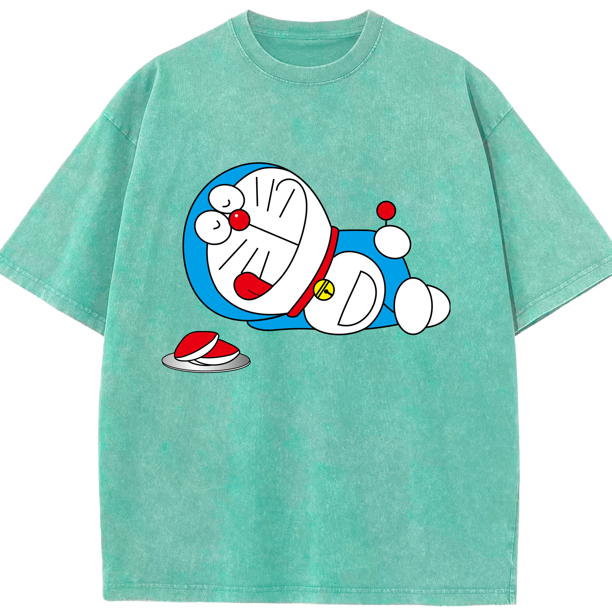 （画像用） ドラえもん Doraemon 綿100% ヴィンテージ風 半袖Tシャツ（フロントプリント）